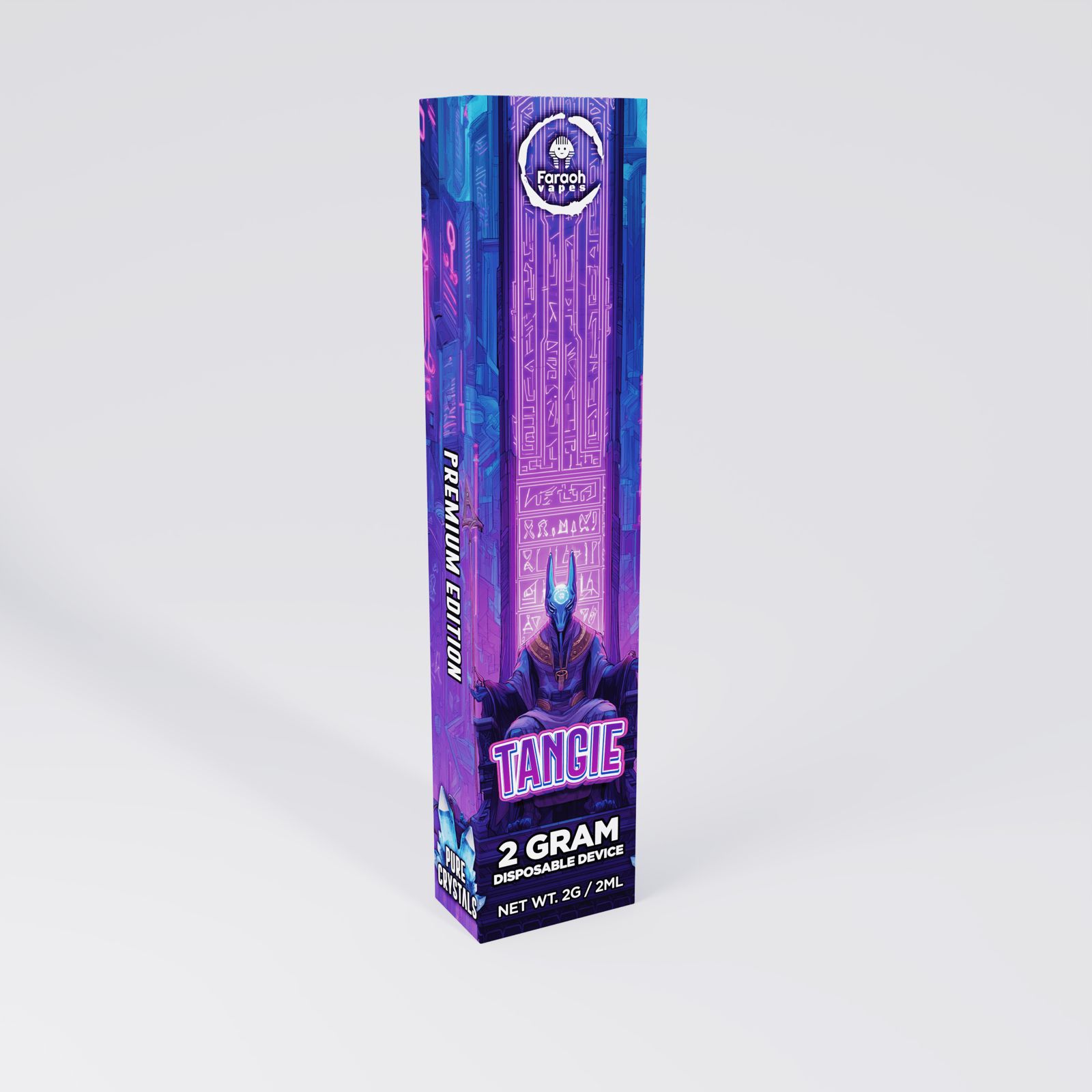 THCA vape Tangie 2g disposable vape purple packaging premium edition